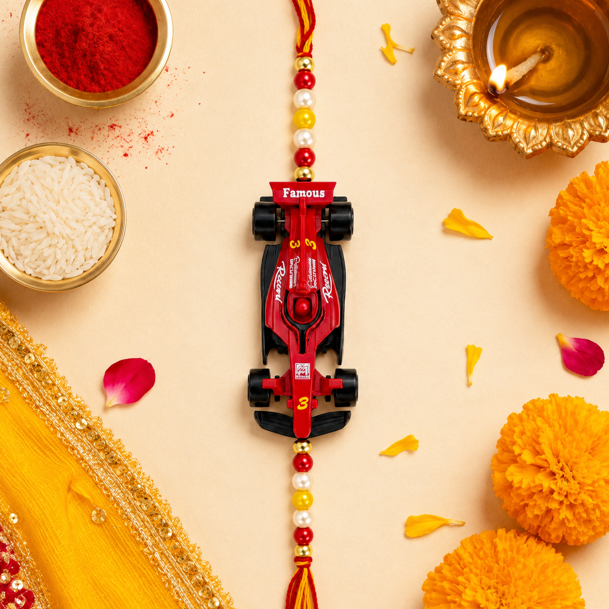 F1 Car Rakhi – Premium Racing Collection