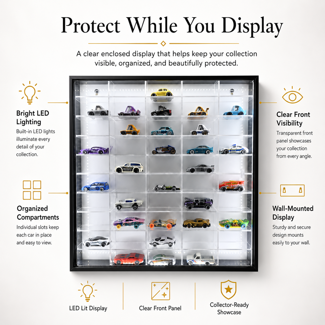 50 Compartments Display - LED