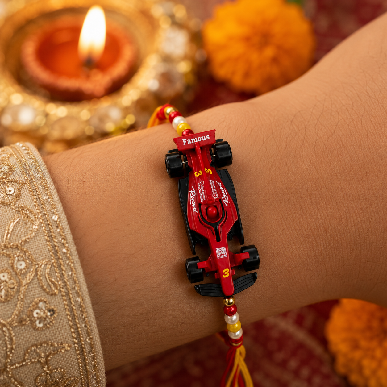 F1 Car Rakhi – Premium Racing Collection
