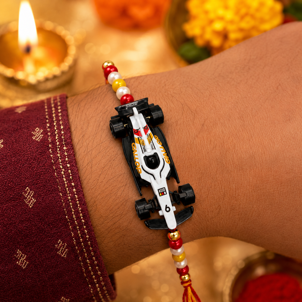 F1 Car Rakhi – Premium Racing Collection