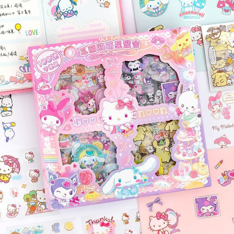 Sanrio Decorative Sticker Set ( 100 sheets )