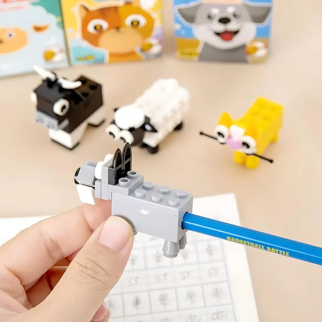 DIY Animals Lego Puzzle Pencil Sharpener ( 1pc )