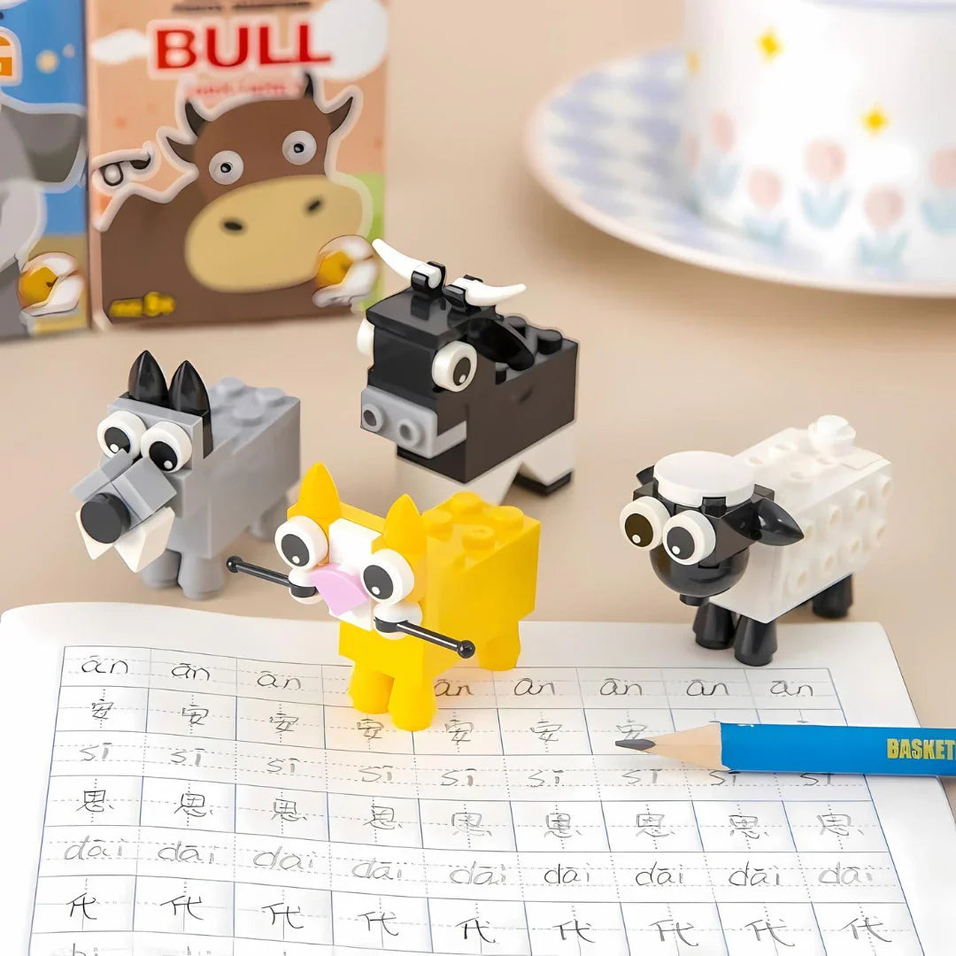 DIY Animals Lego Puzzle Pencil Sharpener ( 1pc )