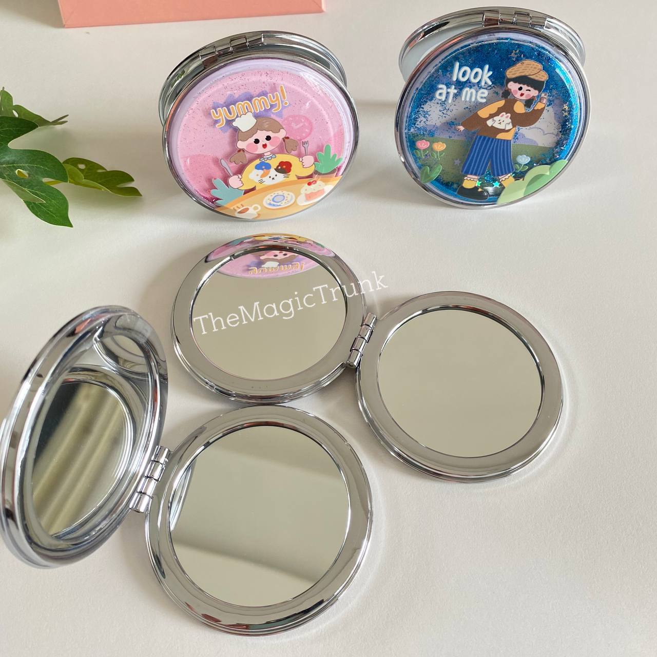 Kawaii Girl Shimmer Glitter Mirror ( 1pc )