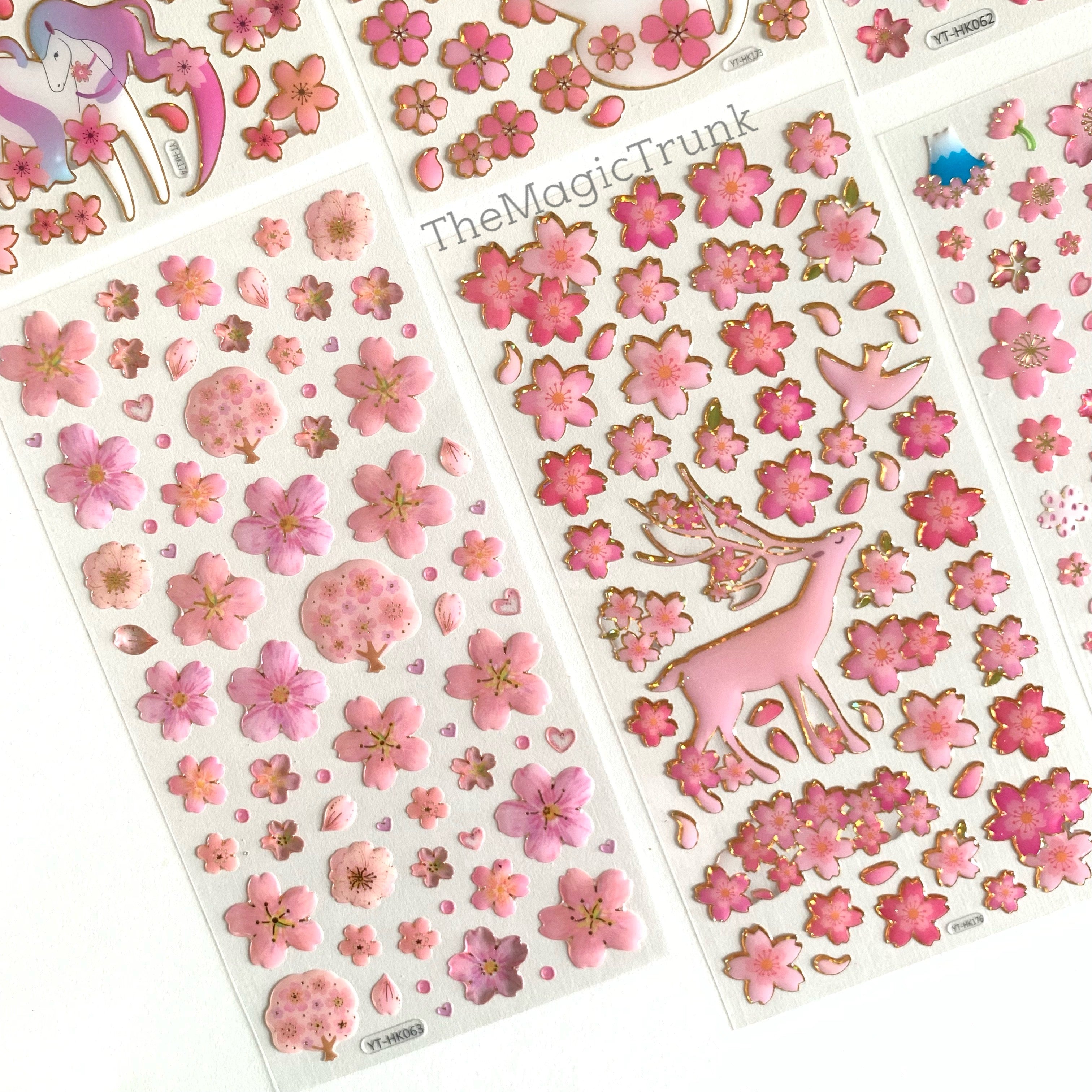 Cherry Blossom Stickers ( 1 Sheet )