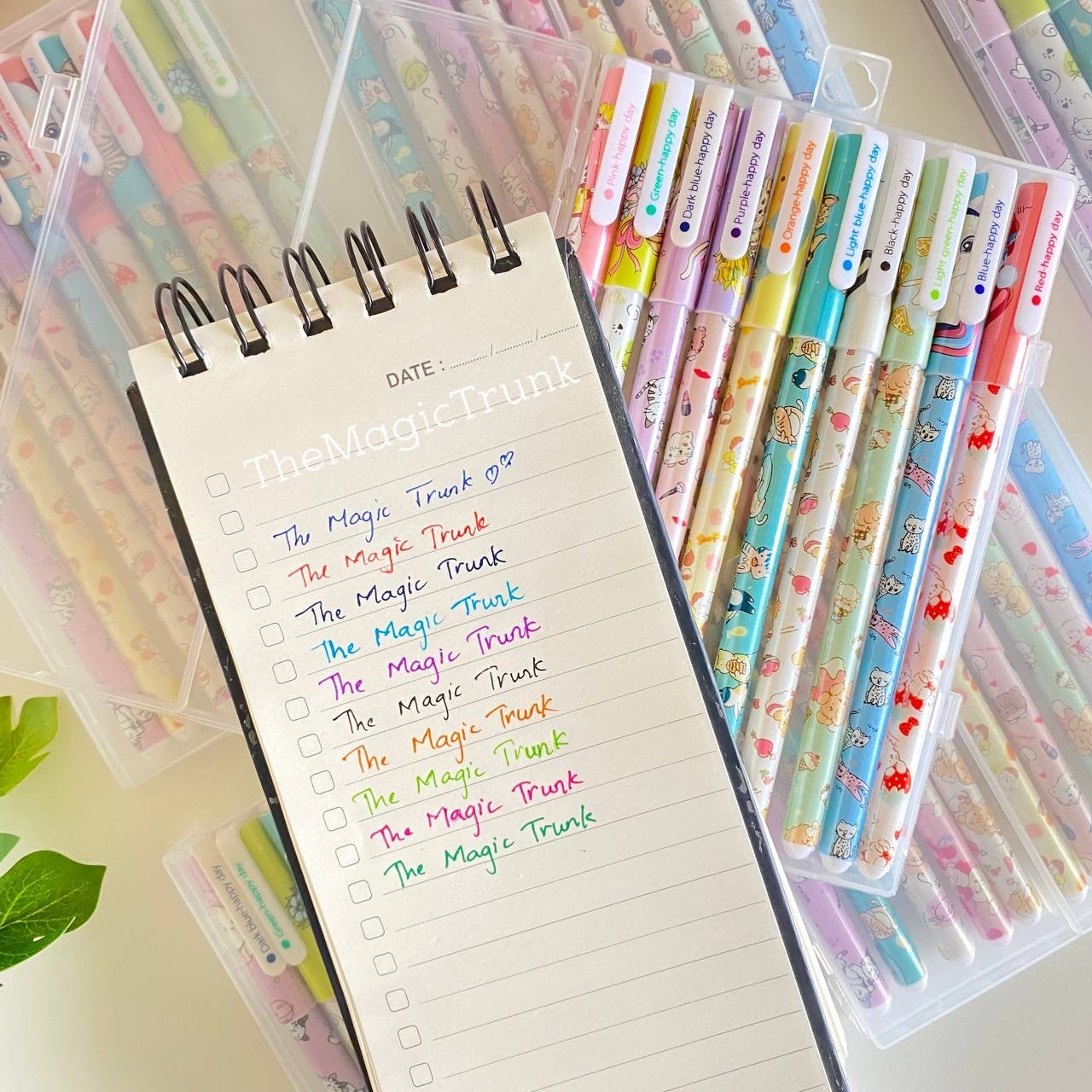 Cat Kawaii Gel Colored Pen Set ( 10 pcs )