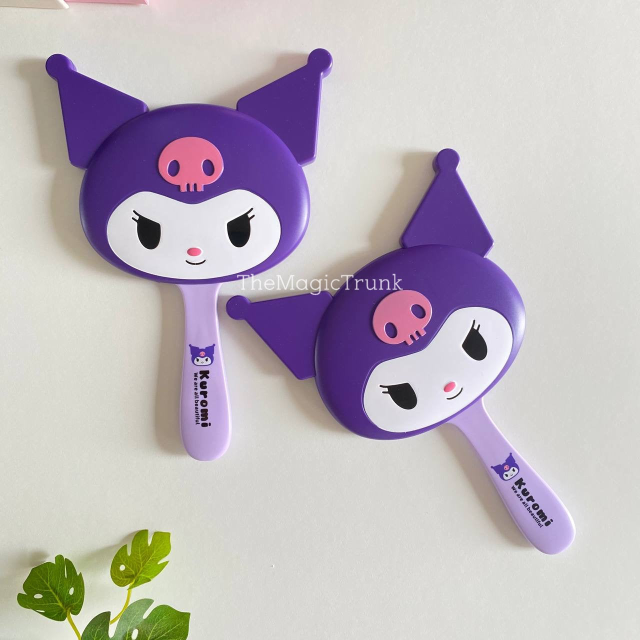 Kuromi Hand Mirror With Comb ( 1pc )