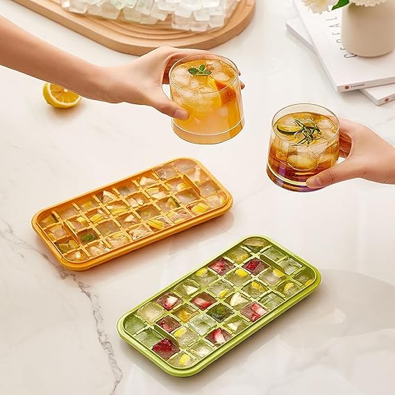 One Press Square Ice Cubes Mold