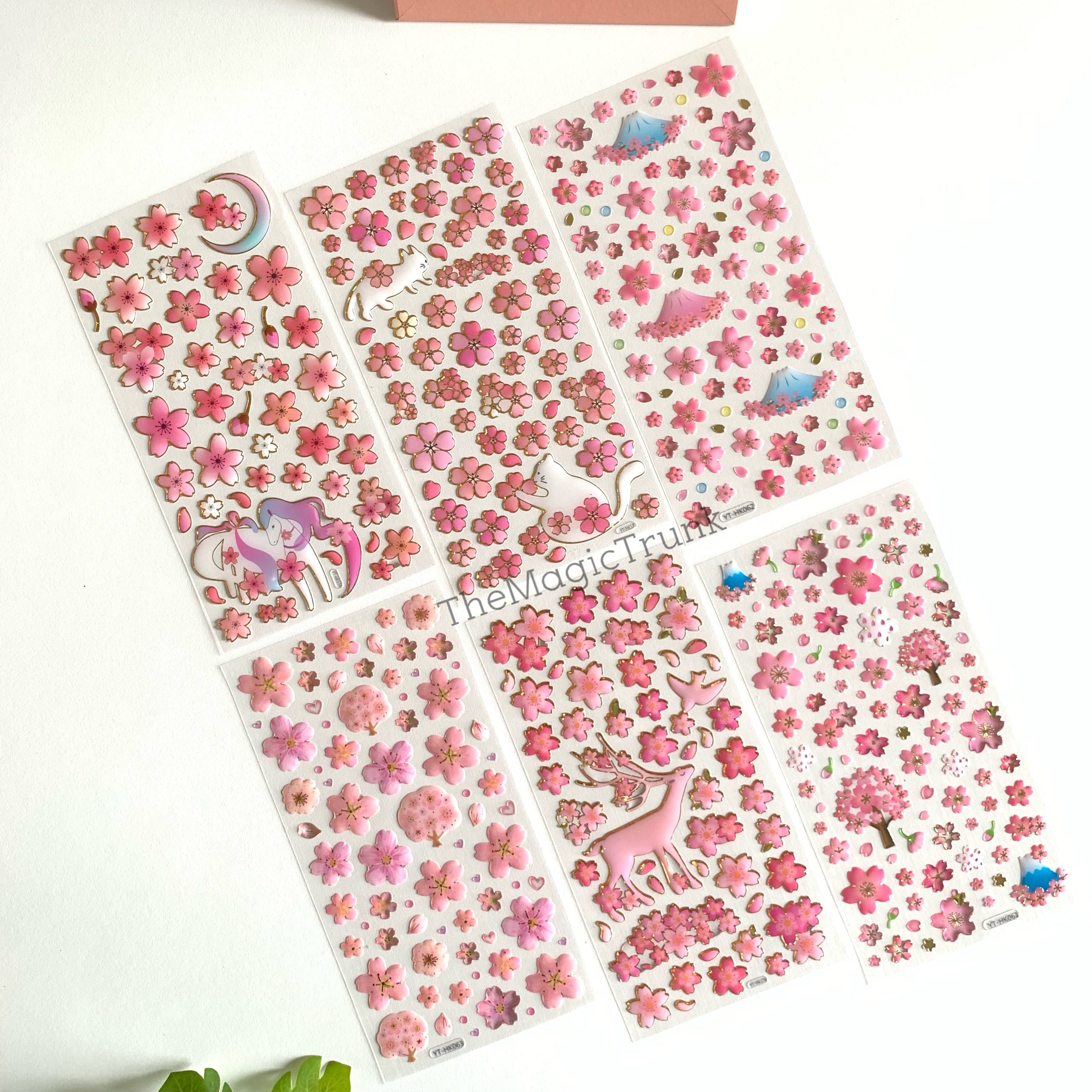 Cherry Blossom Stickers ( 1 Sheet )