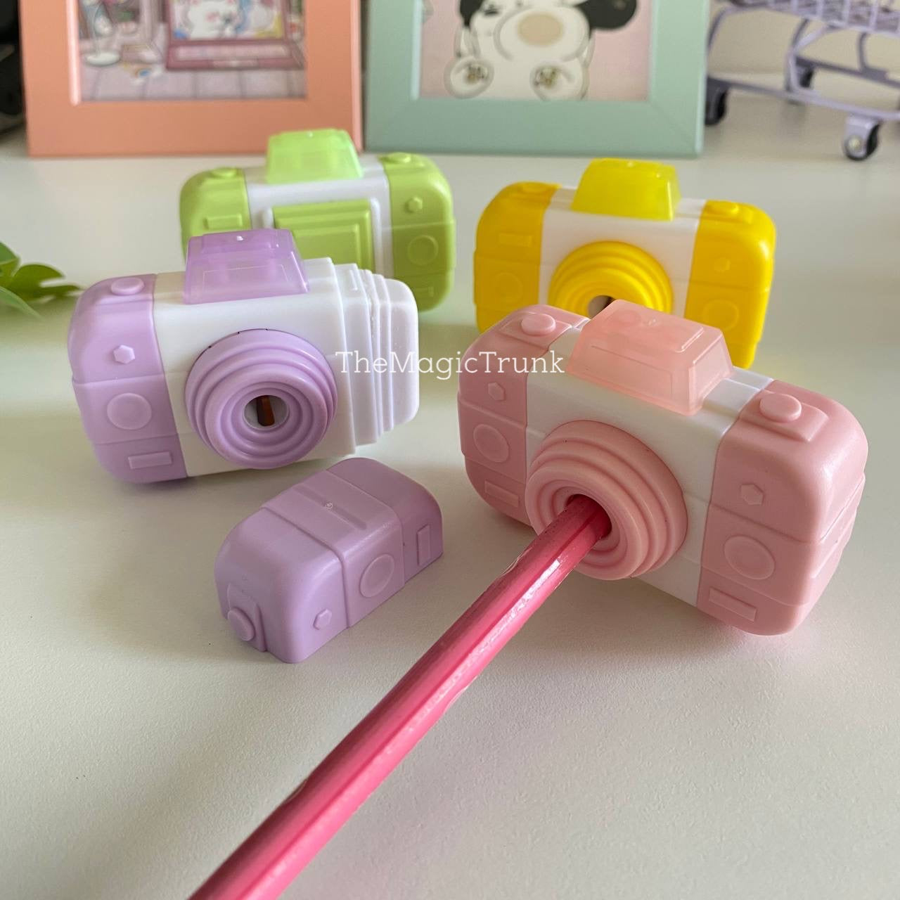 Camera 3 in 1 Eraser Pencil Sharpener Duster (1pc)