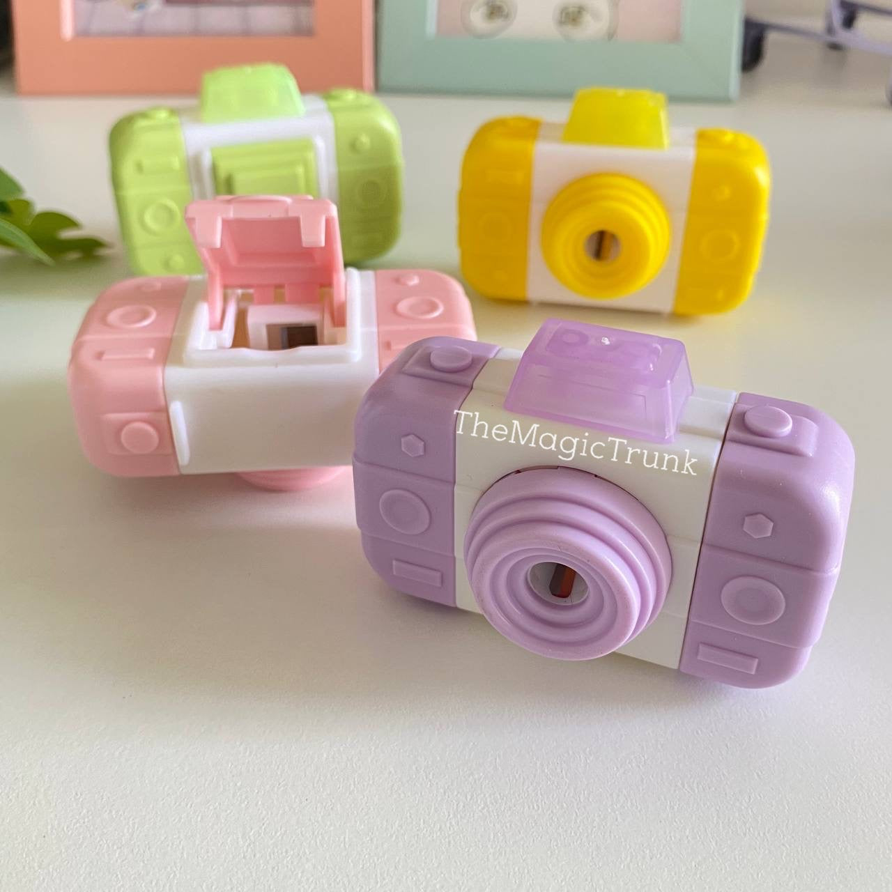 Camera 3 in 1 Eraser Pencil Sharpener Duster (1pc)