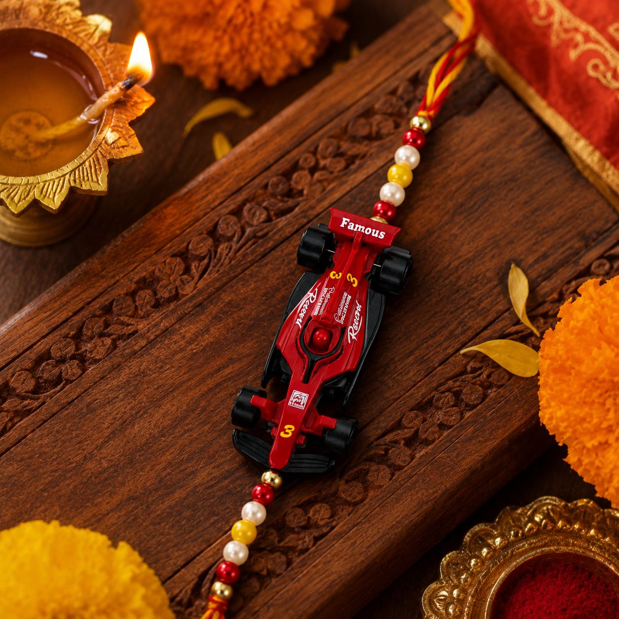 F1 Car Rakhi – Premium Racing Collection