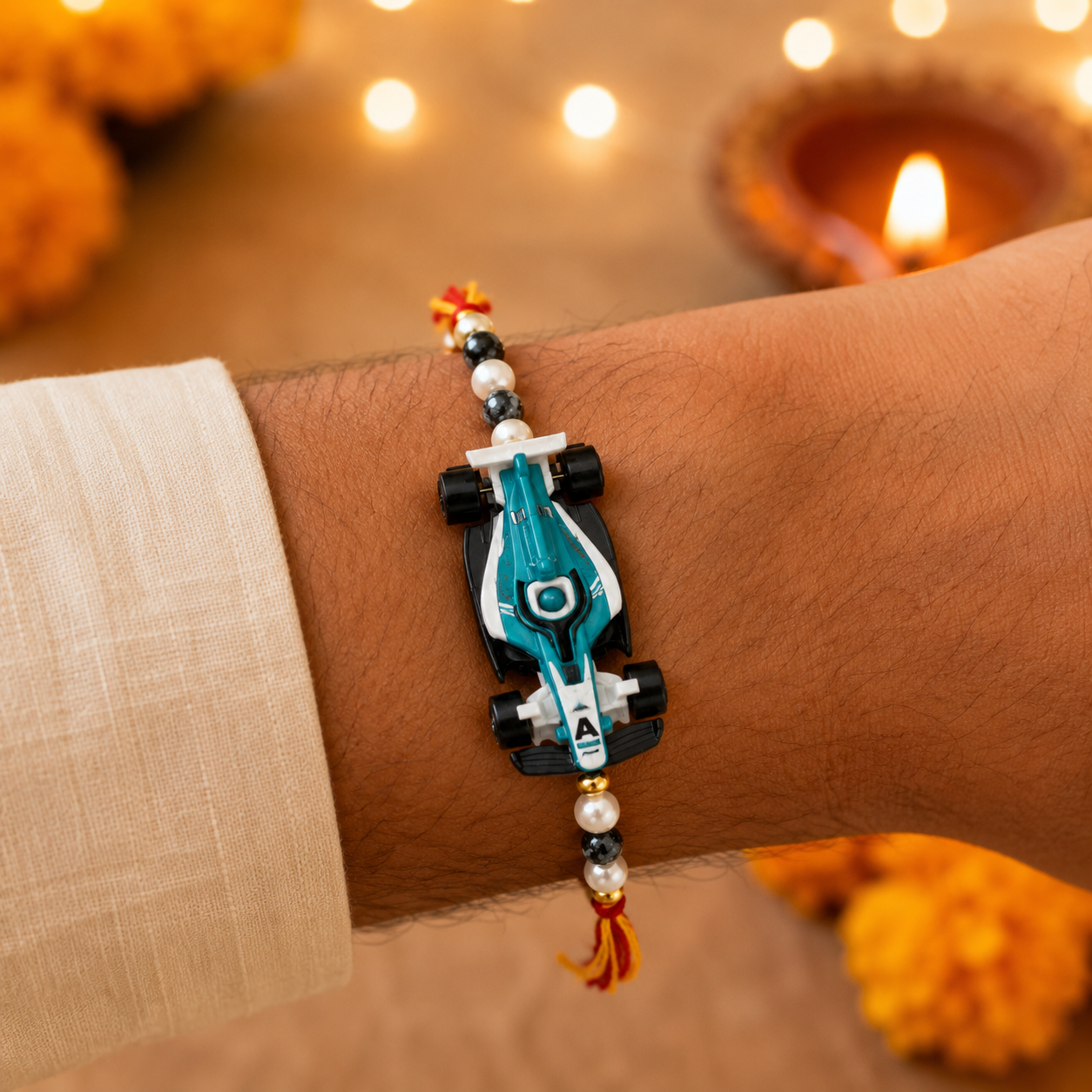 F1 Car Rakhi – Premium Racing Collection