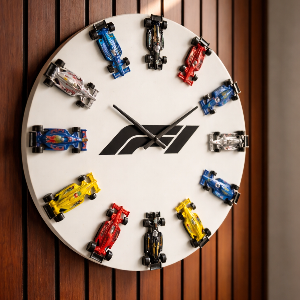 F1 Diecast Clock