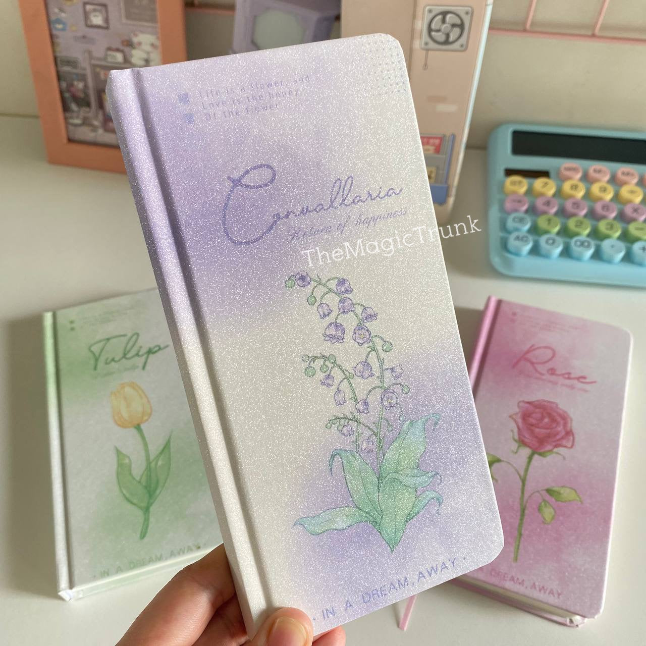 Retro Shimmer Hard Bound Diary ( 1pc )