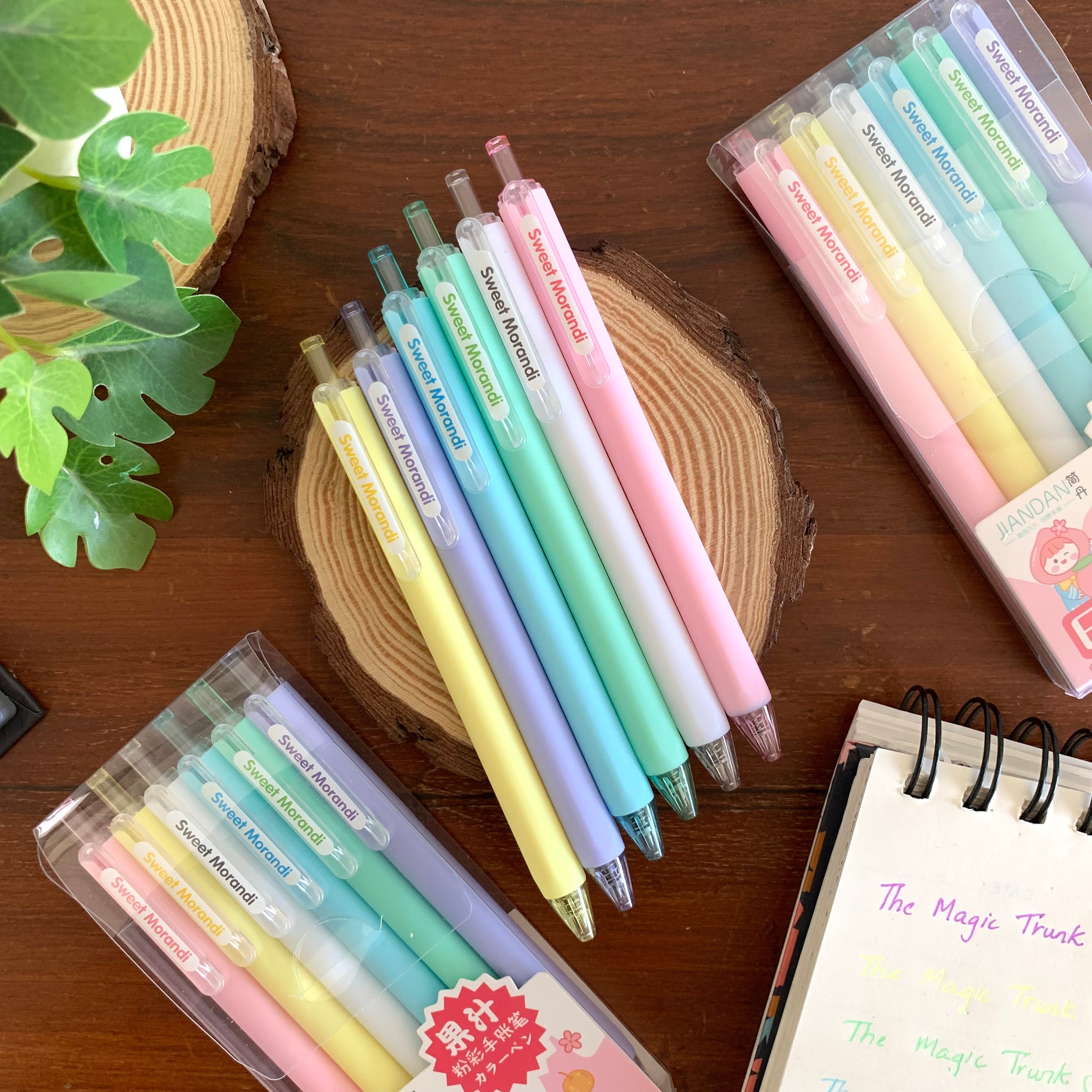 Pastel Color Gel Pen Set ( 6 pcs )