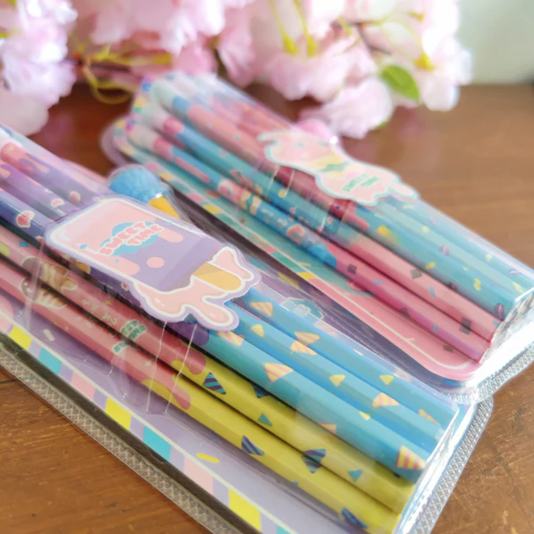 Ice Cream Wooden Pencil 12pcs