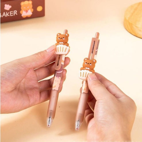 Kawaii Bear Baker Gel Pen ( 3pc )