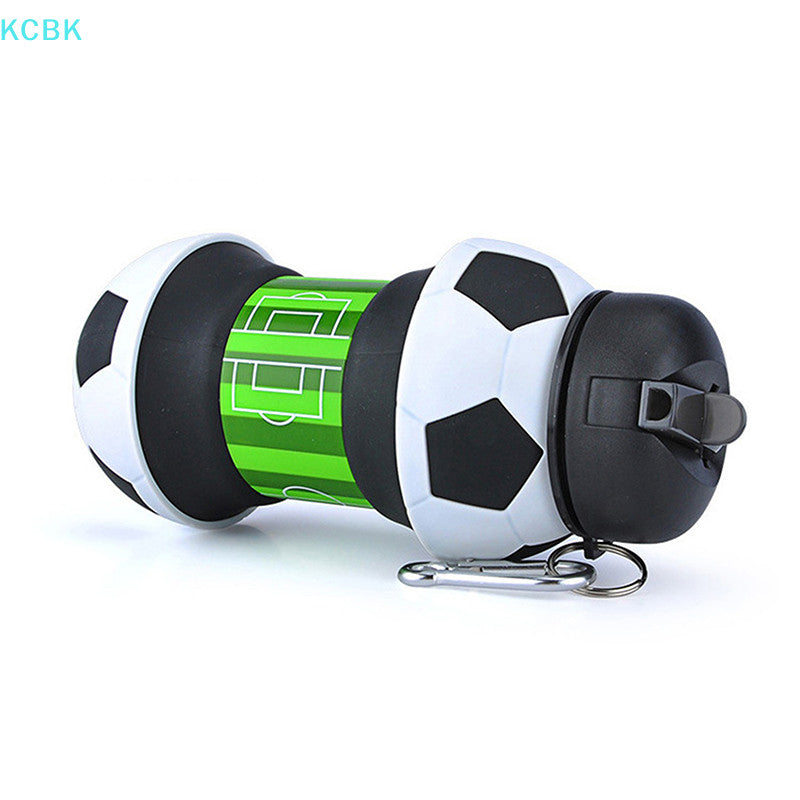 Football & Basketball Sports Expandable Collapsible Silicon Bottle ( 1pc )