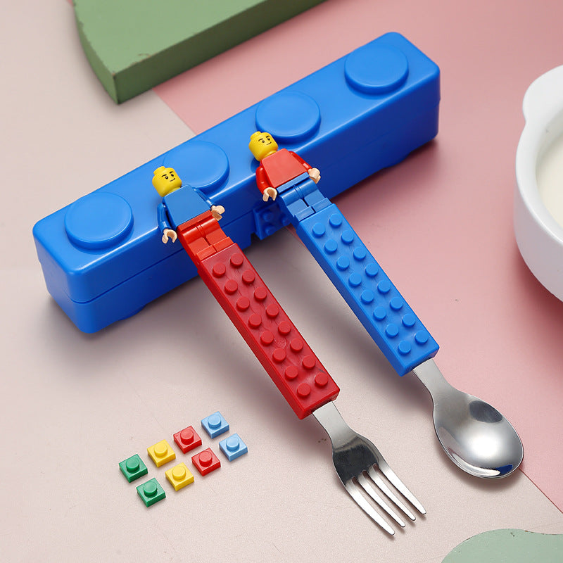 Lego Cutlery Spoon & Fork Set ( 1 set )