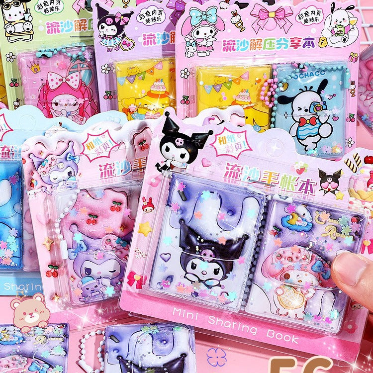 Sanrio Mini Sticker Notebook Dairy ( 2pc )