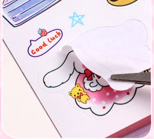 Sanrio Mini Sticker Notebook Dairy ( 2pc )