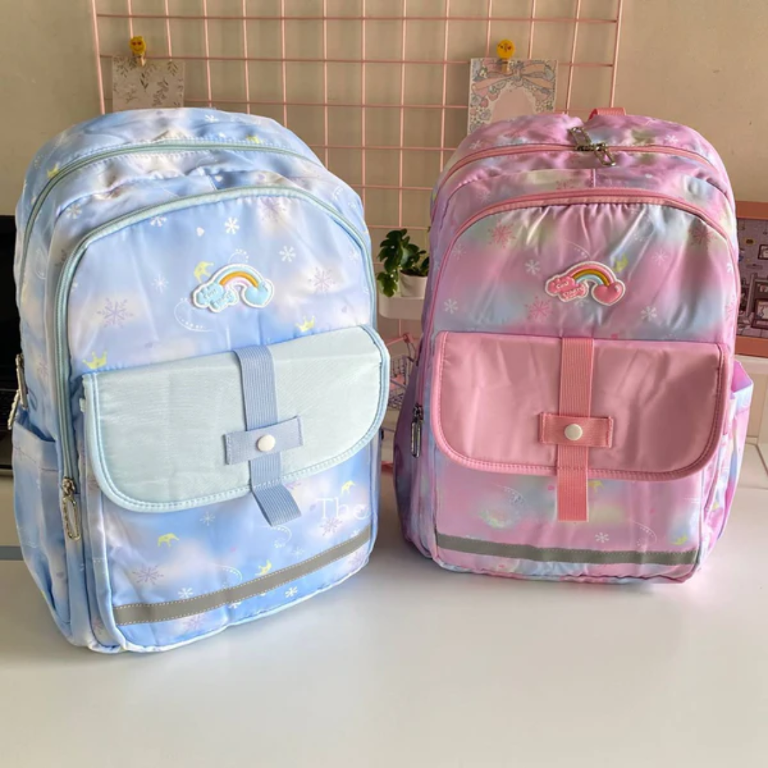 Rainbow Ombre High School Backpack ( 1 pc )