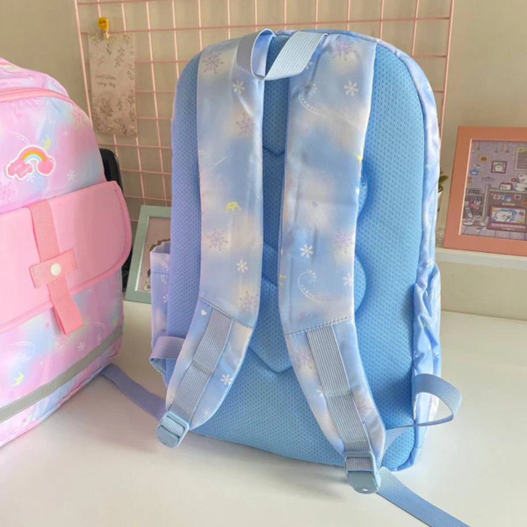 Rainbow Ombre High School Backpack ( 1 pc )