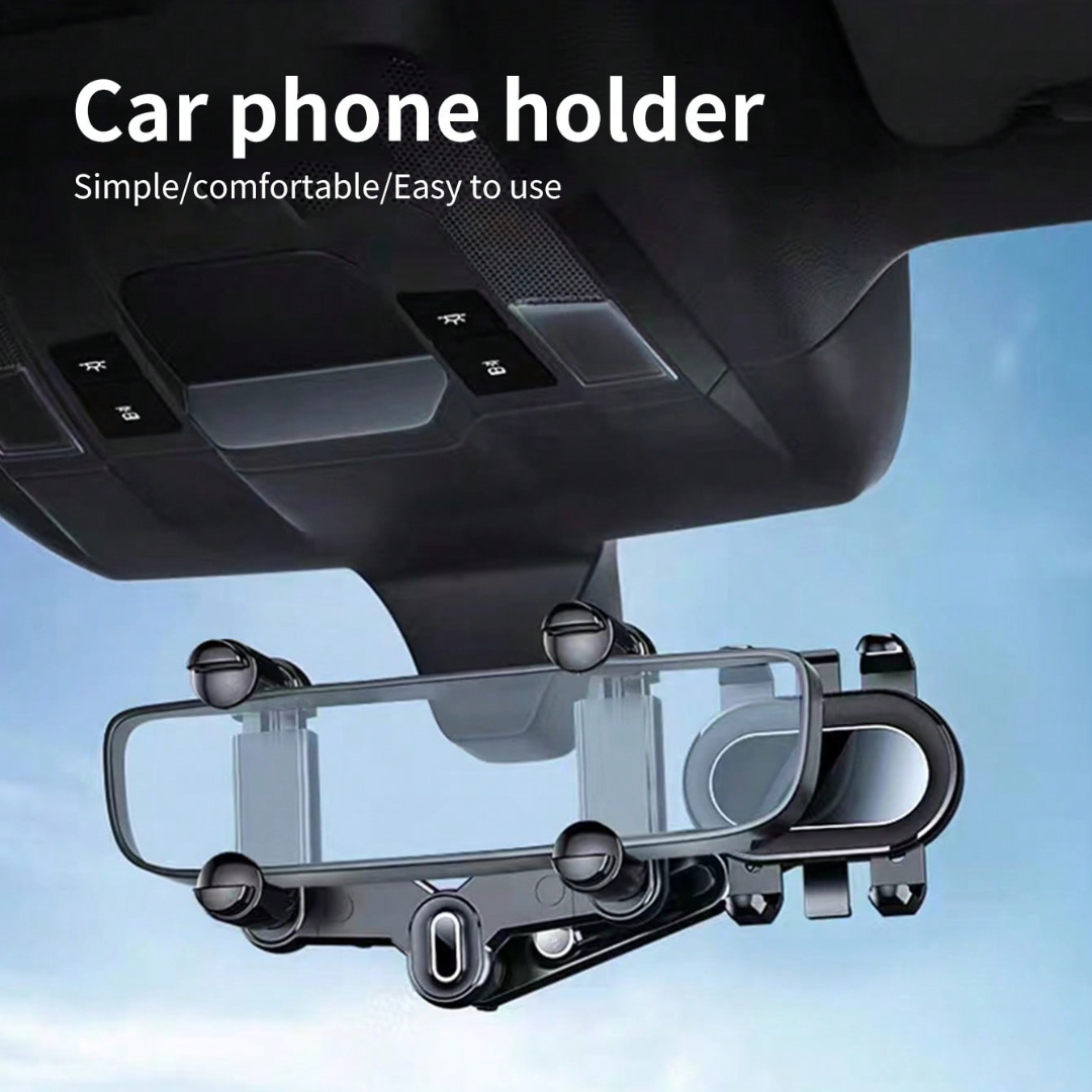 Rearview Mirror Phone Holder