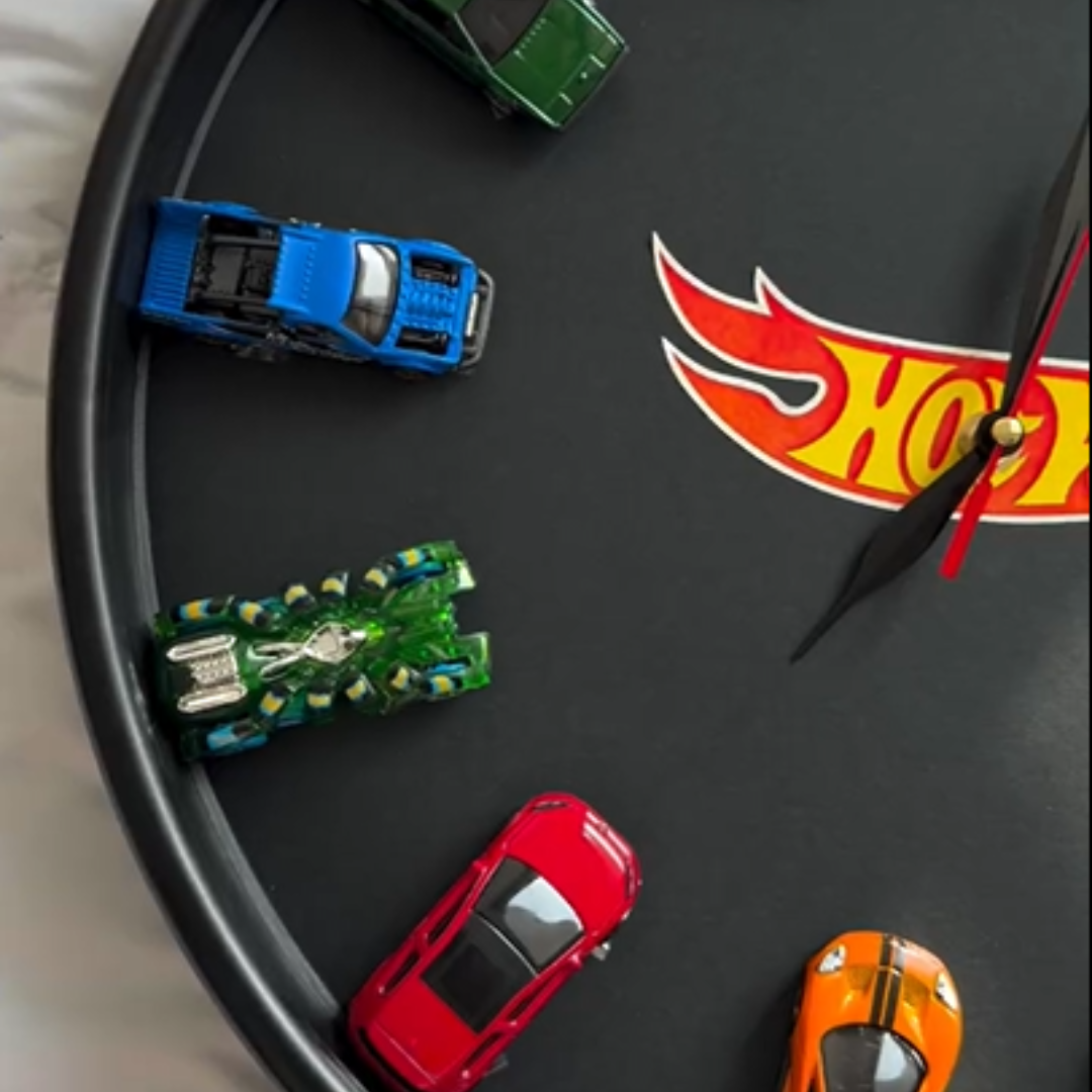 Hot Wheels Clock