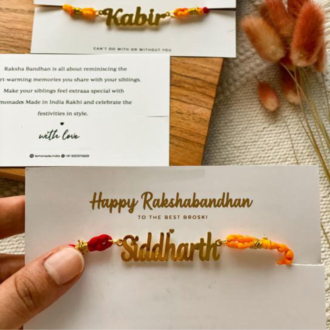 PERSONALIZED-METAL RAKHI