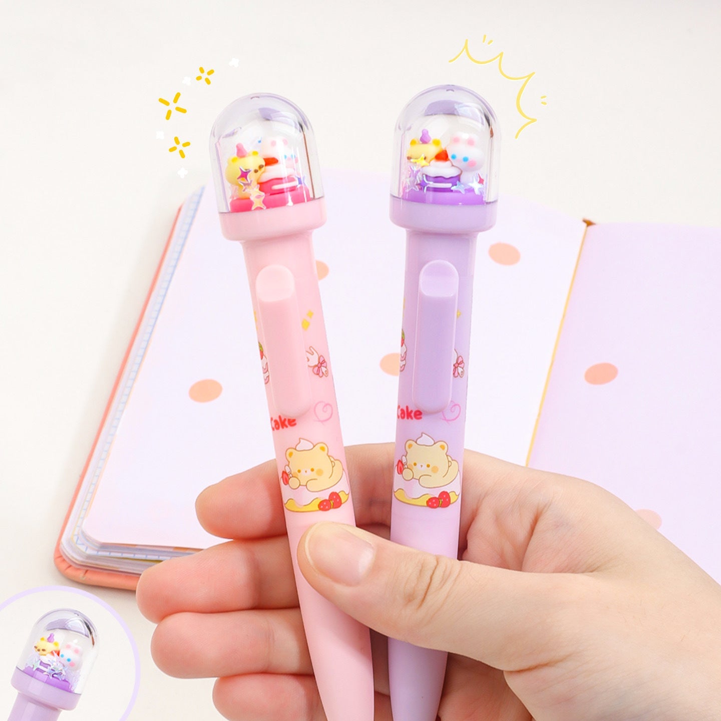 Bunny Cake Confetti Gel Pen ( 1pc )