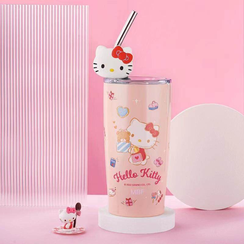 Sanrio Tumbler With Straw ( 1pc )