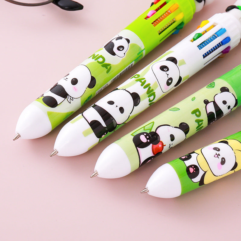 Panda 10 in 1 Colored Ball Pen ( 1pc )