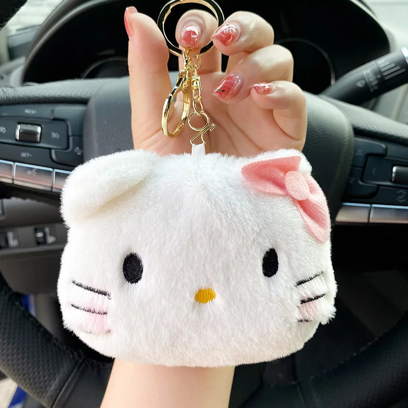 Hello Kitty Plush Keychain Pouch ( 1pc )