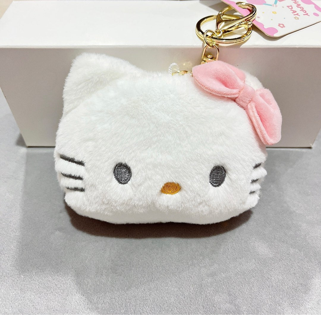 Hello Kitty Plush Keychain Pouch ( 1pc )