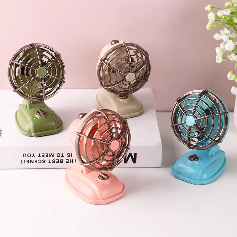 Retro Table Dual Speed Mini Fan ( 1pc )