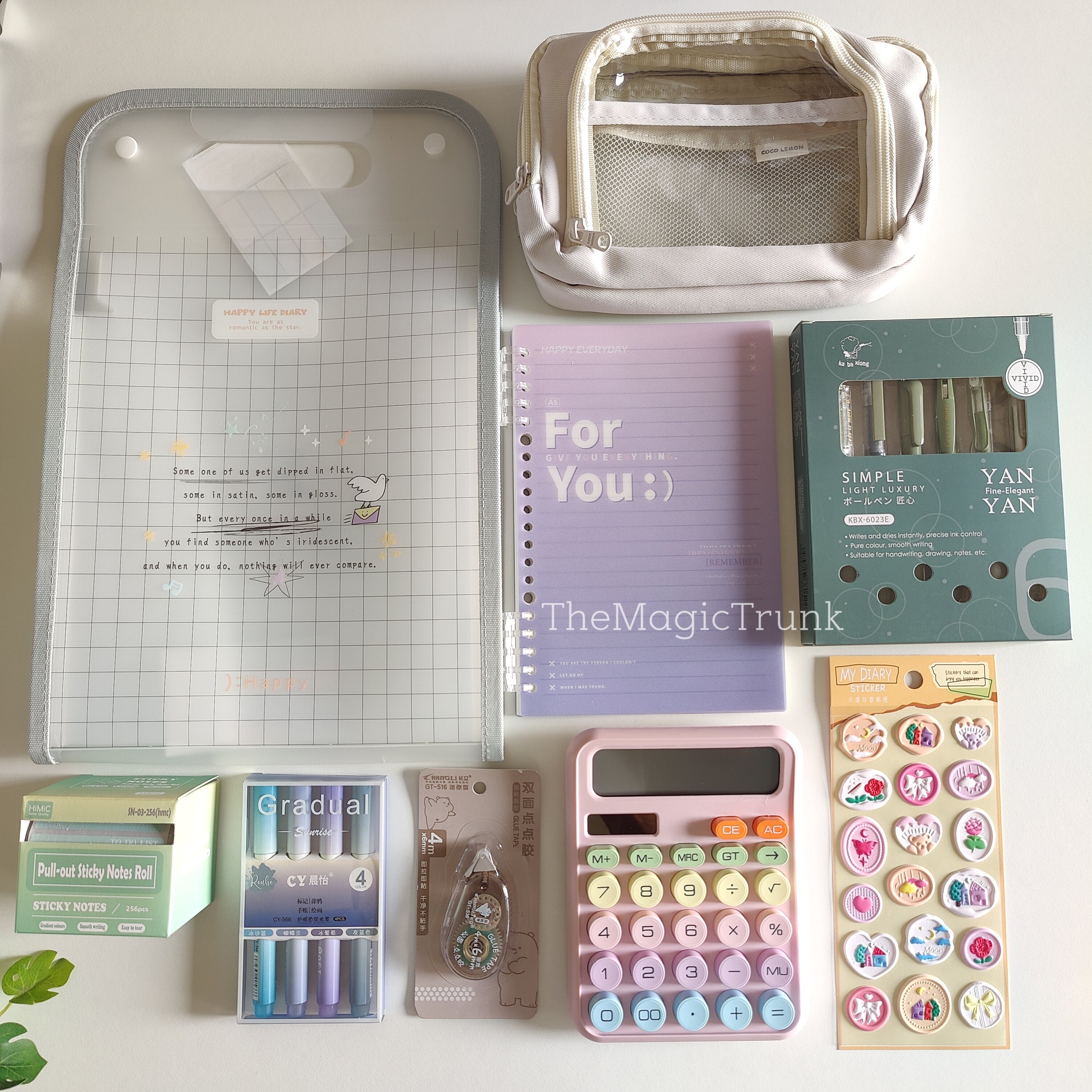 Aesthetic Stationery Combo / Hamper