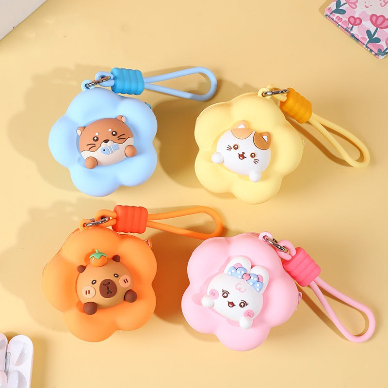 Cute 3D Animal Silicon Coin Purse Pouch ( 1pc )