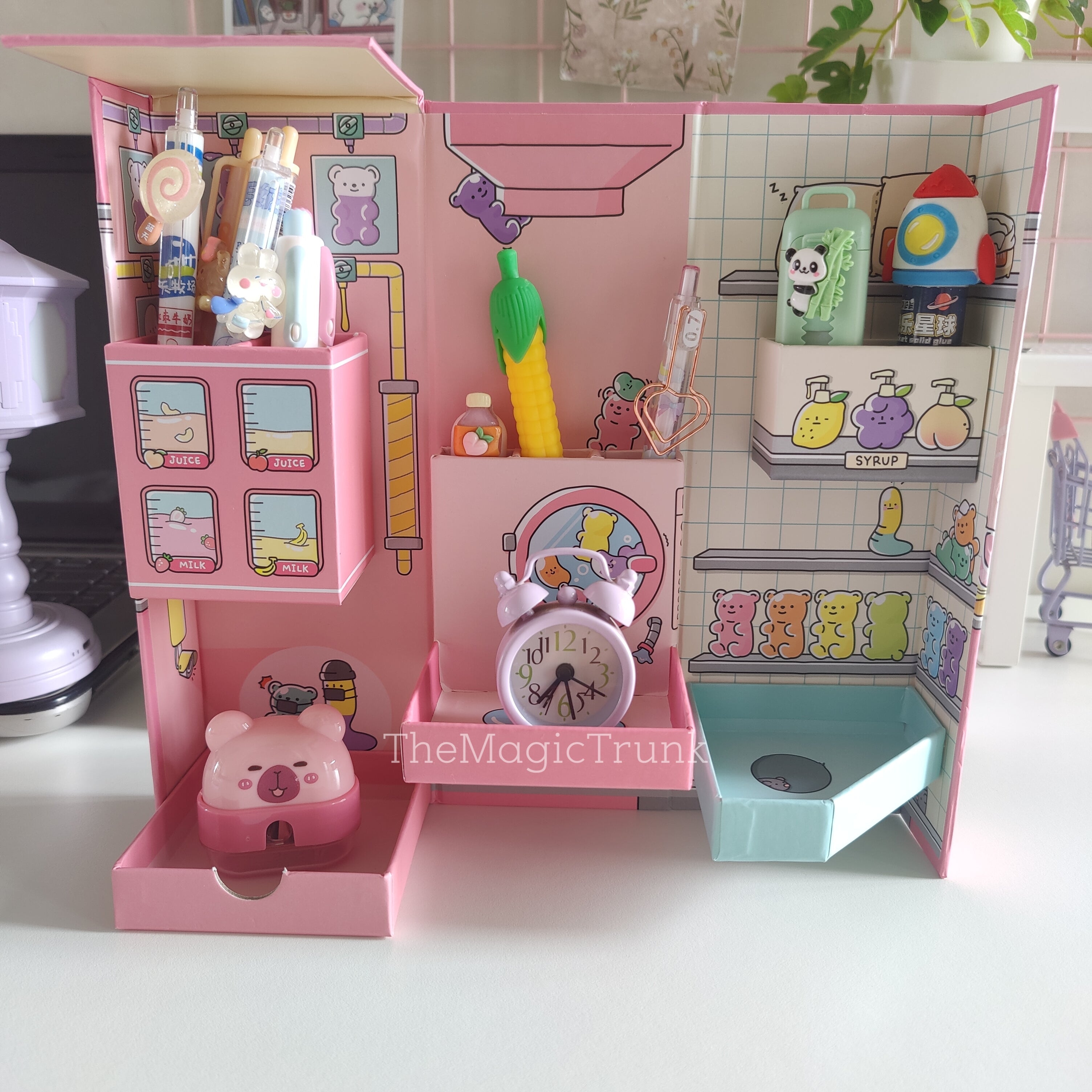 Kawaii Foldable Desk Organizer ( 1pc )