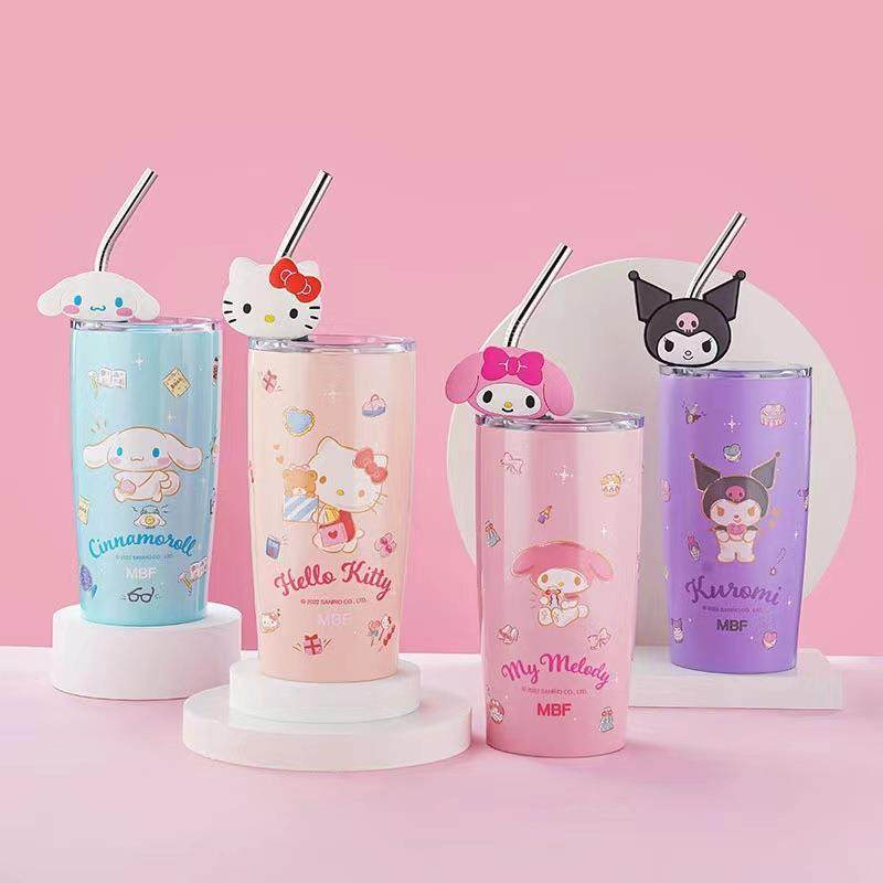 Sanrio Tumbler With Straw ( 1pc )