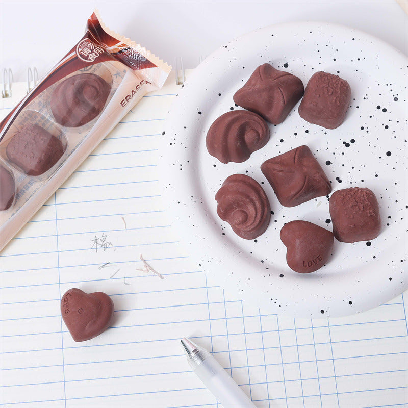 Chocoate Eraser Set ( 4pcs )