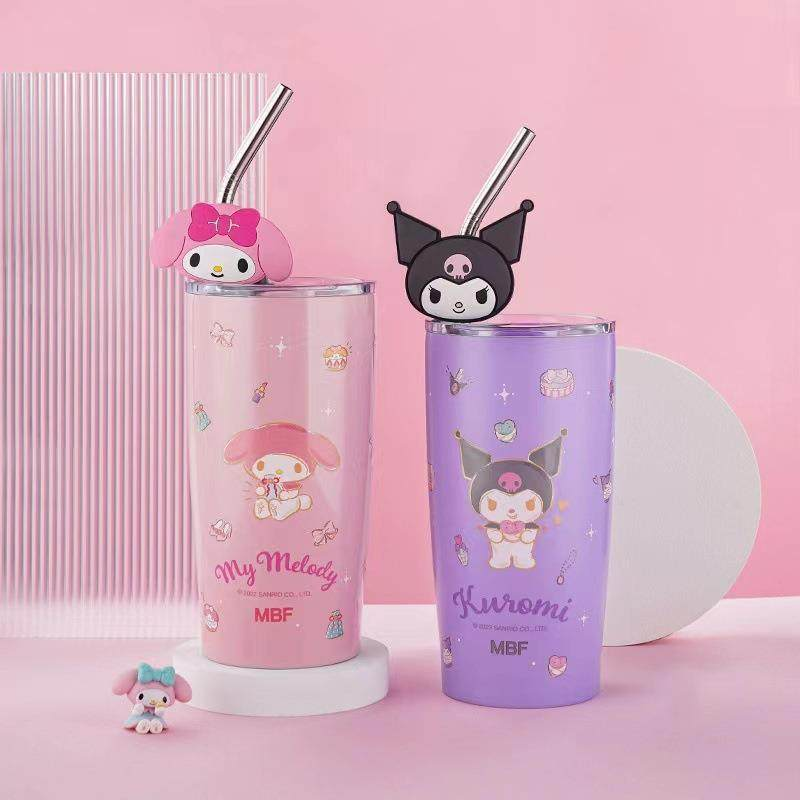 Sanrio Tumbler With Straw ( 1pc )