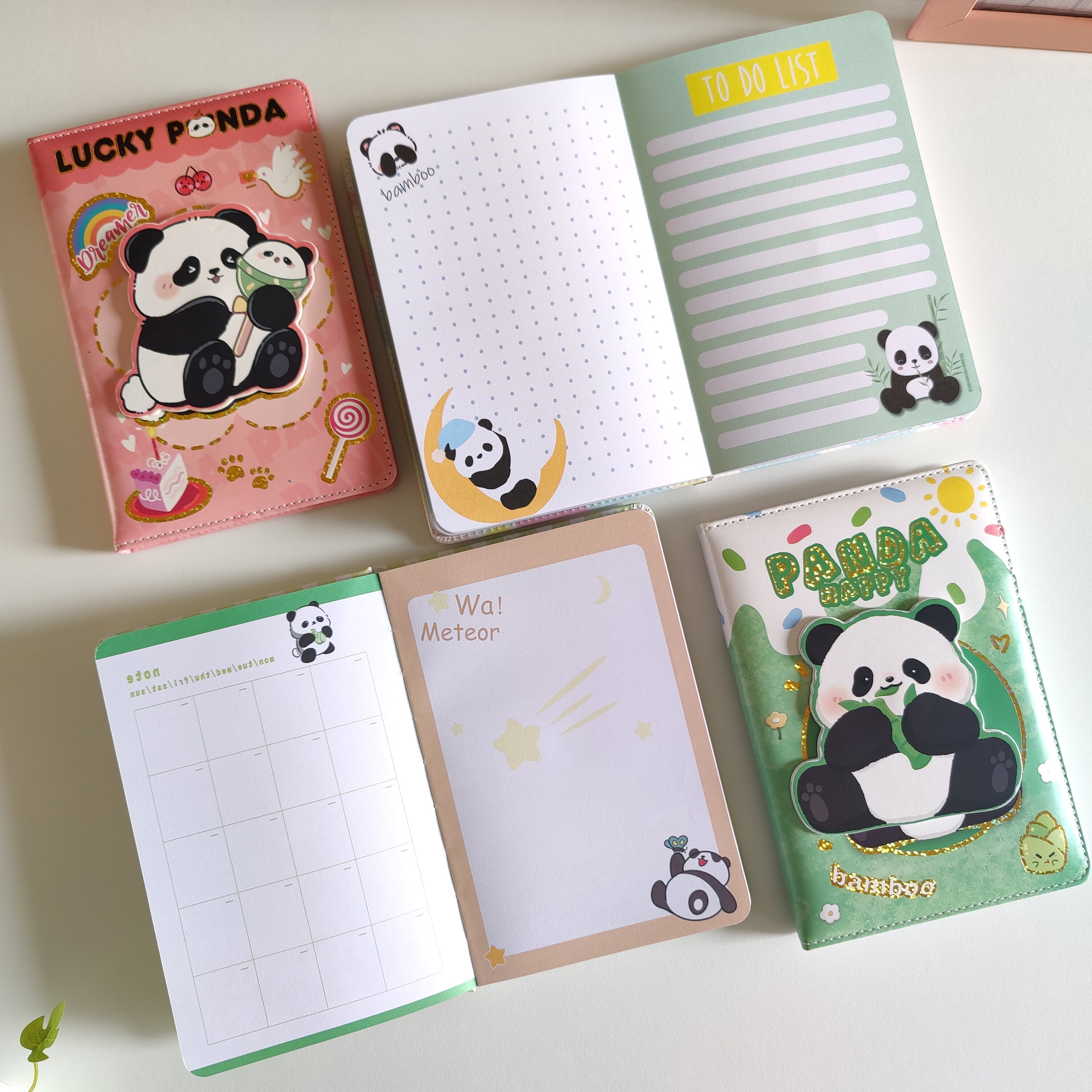 Panda Spinner Notebook Planner Diary A5 ( 1pc )