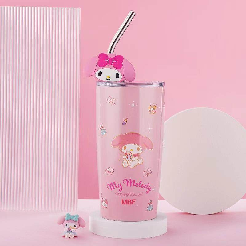 Sanrio Tumbler With Straw ( 1pc )