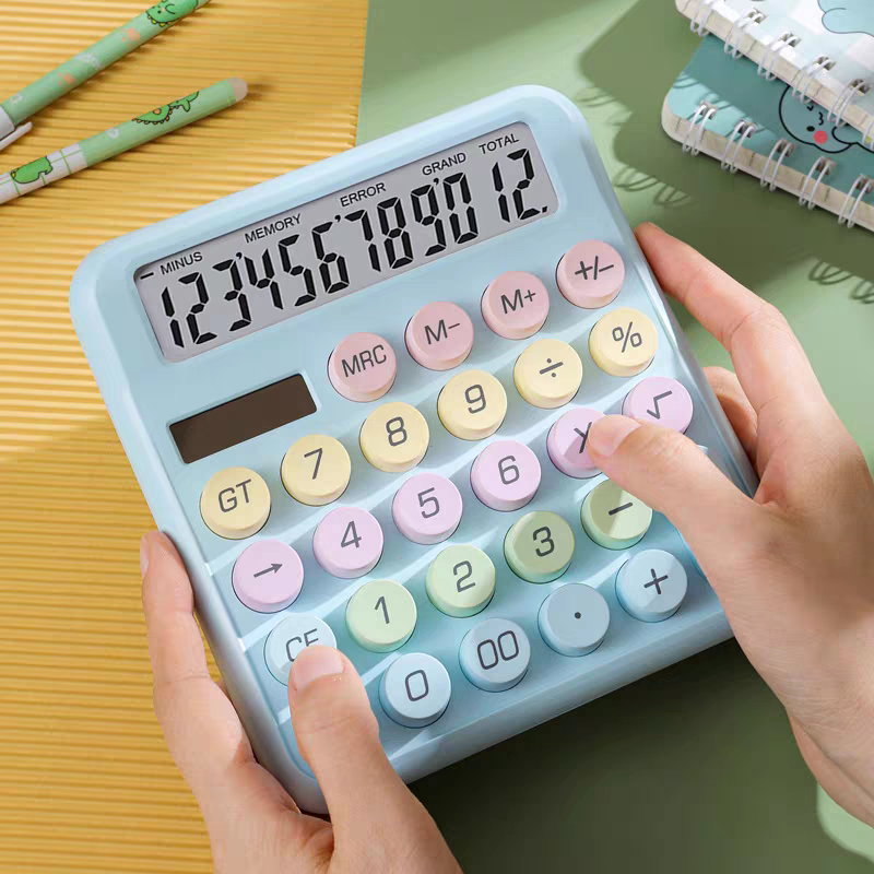 Pastel Aesthetic Calculator Solar / Battery Operated ( 1pc )