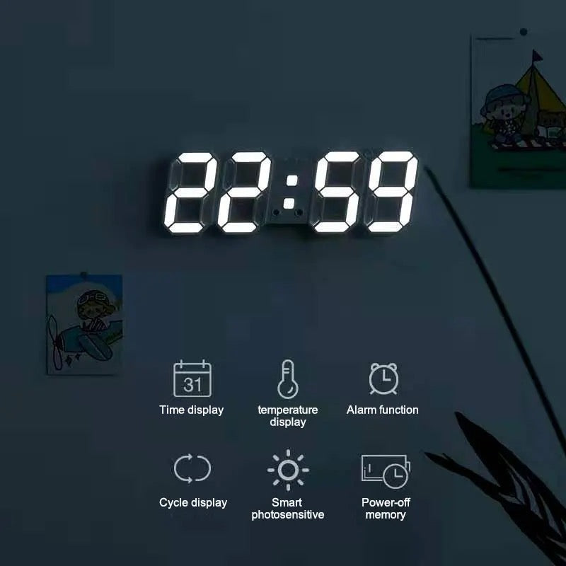 Digital Wall / Table Alarm Clock ( 1pc )